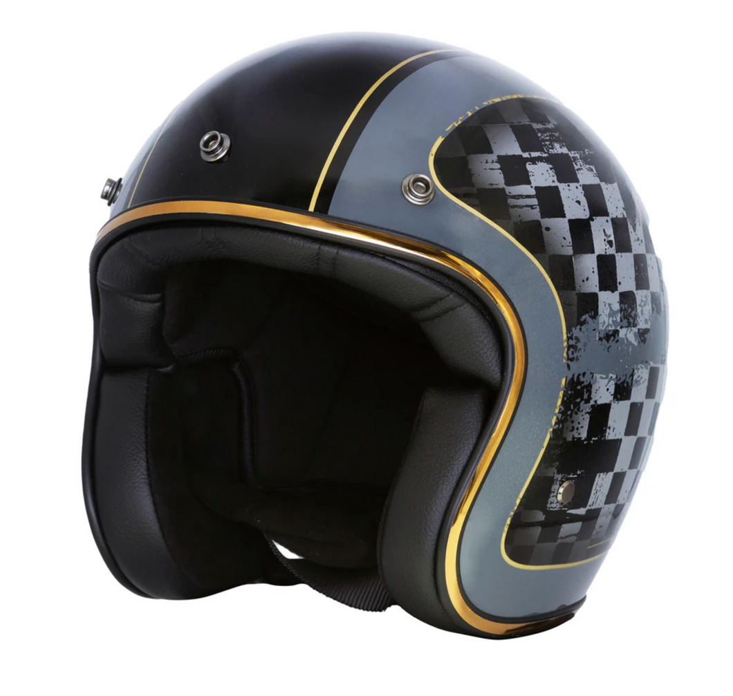 Merlin Racer Low Profile ECE 22-06 Open Face Helmet Bundle