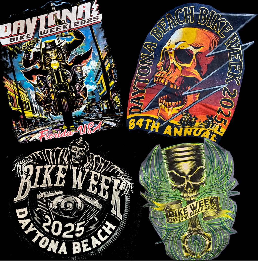Daytona Bike Week 2025 Mystery Box Past Event USA Rally T Shirts