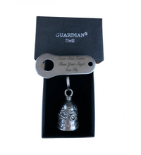 Never Ride Faster Than Your Angel Can Fly Guardian Bell & T Shirt Bundle