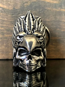 3D Aztec Eagle Warrior Skull Guardian Angel Bell
