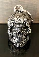 3D Mayan Skull Guardian Angel Bell