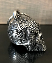 3D Mayan Skull Guardian Angel Bell