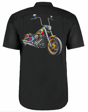 It's a Chopper Baby Biker Garage Work Shirt
