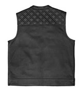 Club Style Leather Diamond Stitch Cut by Fat Skeleton