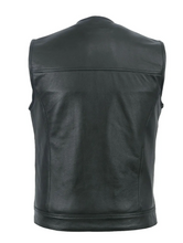 Club Style Leather Collarless Cut by Fat Skeleton