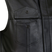 Club Style Leather Collarless Cut by Fat Skeleton