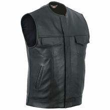 Club Style Leather Collarless Cut by Fat Skeleton