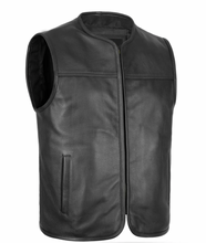 Collarless Club Euro Style Leather Cut by Fat Skeleton