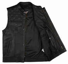 Club Style Leather Diamond Stitch Cut by Fat Skeleton