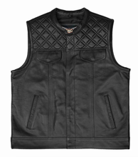 Club Style Leather Diamond Stitch Cut by Fat Skeleton