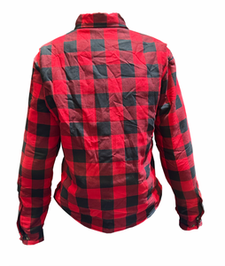 Fat Skeleton Freeway Red Check AA Rated Riding Shirt & CE Armour