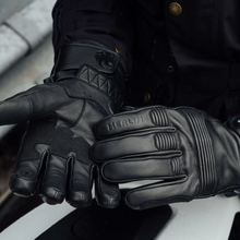 MERLIN Minworth II Heated Motorcycle Rider Black Glove