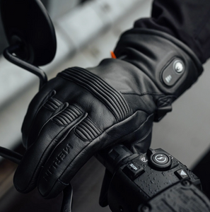 MERLIN Minworth II Heated Motorcycle Rider Black Glove