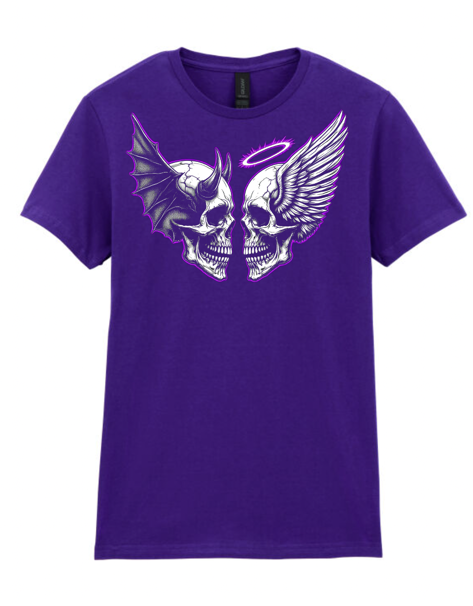 Sin or Salvation Ladies Biker Softstyle T Shirt