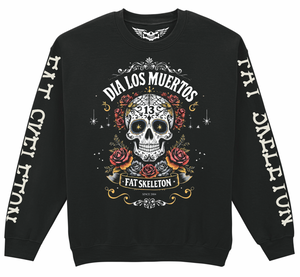 Fat Skeleton Dia Los Muertos Sweatshirt