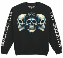 Fat Skeleton 3 Skulls Sweatshirt