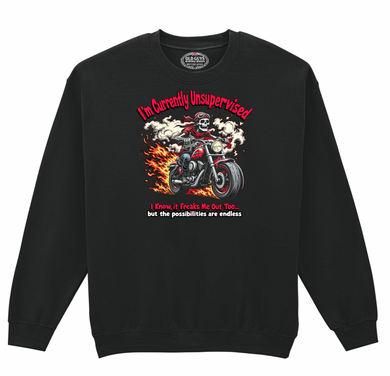 Currently Unsupervised Old Guys Riding Bikes Sweatshirt