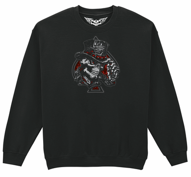 Fat Skeleton Top Hat Skull Sweatshirt