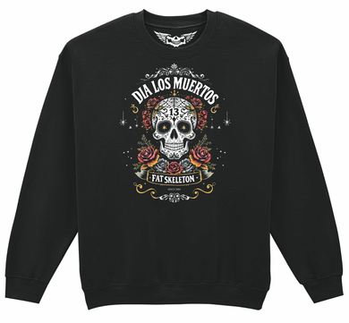 Fat Skeleton Dia Los Muertos Sweatshirt