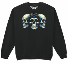 Fat Skeleton 3 Skulls Sweatshirt