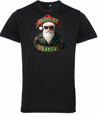 Sons of Santa Biker Christmas T Shirt