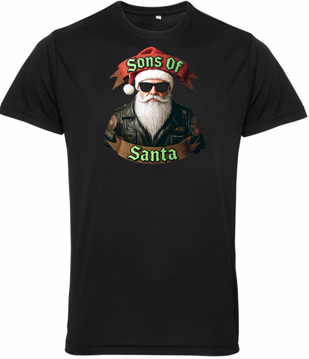 Sons of Santa Biker Christmas T Shirt