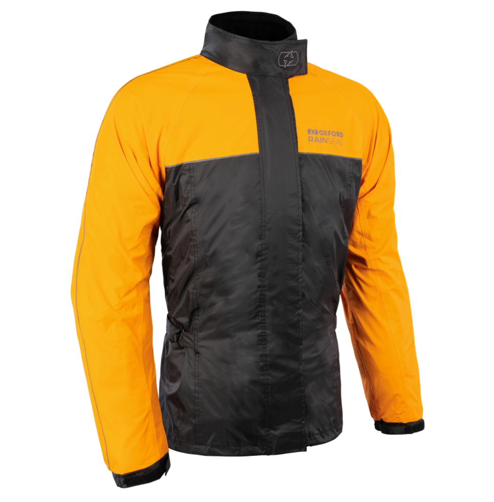 Orange & Black Rainseal Waterproof Over Jacket