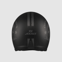AXXIS HORNET S VINTAGE CLUB B1 – Matt Black Open Face Helmet Bundle - Fat Skeleton UK