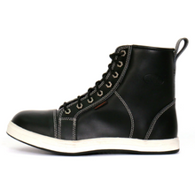 Hot Leathers BTM1014 Men's Black and White Leather 6-inch Bike Sneaker