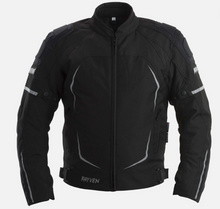 RAYVEN SCORPION BLACK WATERPROOF MOTORCYCLE BIKE JACKET