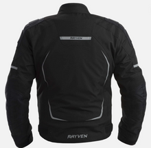 RAYVEN SCORPION BLACK WATERPROOF MOTORCYCLE BIKE JACKET