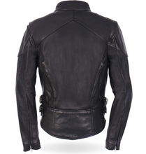 Hot Leathers USA Made Ladies Vented Motorcycle Black Leather Biker Jacket