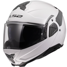 LS2 FF910 Helmet Modular Flip Front Full / Open Face Motorcycle Helmet Gloss White