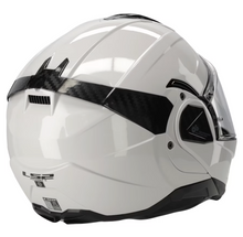 LS2 FF910 Helmet Modular Flip Front Full / Open Face Motorcycle Helmet Gloss White