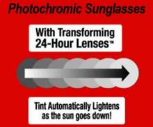 Global Vision Kickback Foam Padded Photochromic Rider Eyewear - Clear to Dark lens