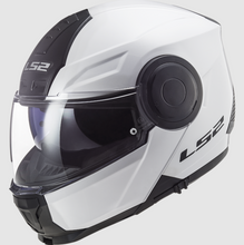 LS2 FF902 Scope Flip Front Motorcycle Helmet Gloss White