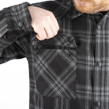 Oxford Kickback 3.0 Grey & Black Check  Armoured Riding Shirt - Fat Skeleton UK