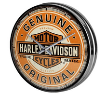 Genuine Harley Davidson Bar & Shield logo Wall Clock - Fat Skeleton UK