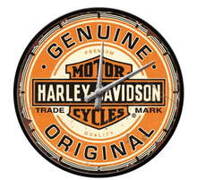 Genuine Harley Davidson Bar & Shield logo Wall Clock - Fat Skeleton UK