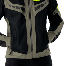 LS2 Garda Air MENS Mesh Textile Riding Jacket - Black / Hi-Viz Yellow - Fat Skeleton UK