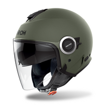 Airoh Helyos - Matt Military Green Open Face Helmet - Fat Skeleton UK