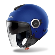 Airoh Helyos - Matt Blue Open Face Helmet - Fat Skeleton UK