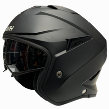 Airoh Kombakt Open Face Helmet - Matt Black - Fat Skeleton UK
