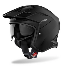 Airoh Kombakt Open Face Helmet - Matt Black - Fat Skeleton UK