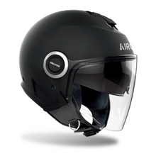 Airoh Helios Matt Black Open Face Helmet - Fat Skeleton UK