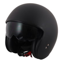 Stealth Matt Black Open Face Helmet - Fat Skeleton UK