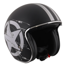 Stealth Open Face Helmet Distressed Star Design - Fat Skeleton UK
