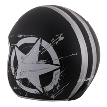 Stealth Open Face Helmet Distressed Star Design - Fat Skeleton UK