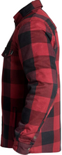 John Doe Armoured Moto Riding Shirt Red Check
