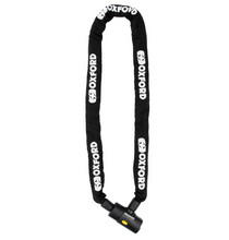 Oxford Alarm Chain10 10mm Square Motorcycle Lock & Chain with Alarm - Fat Skeleton UK